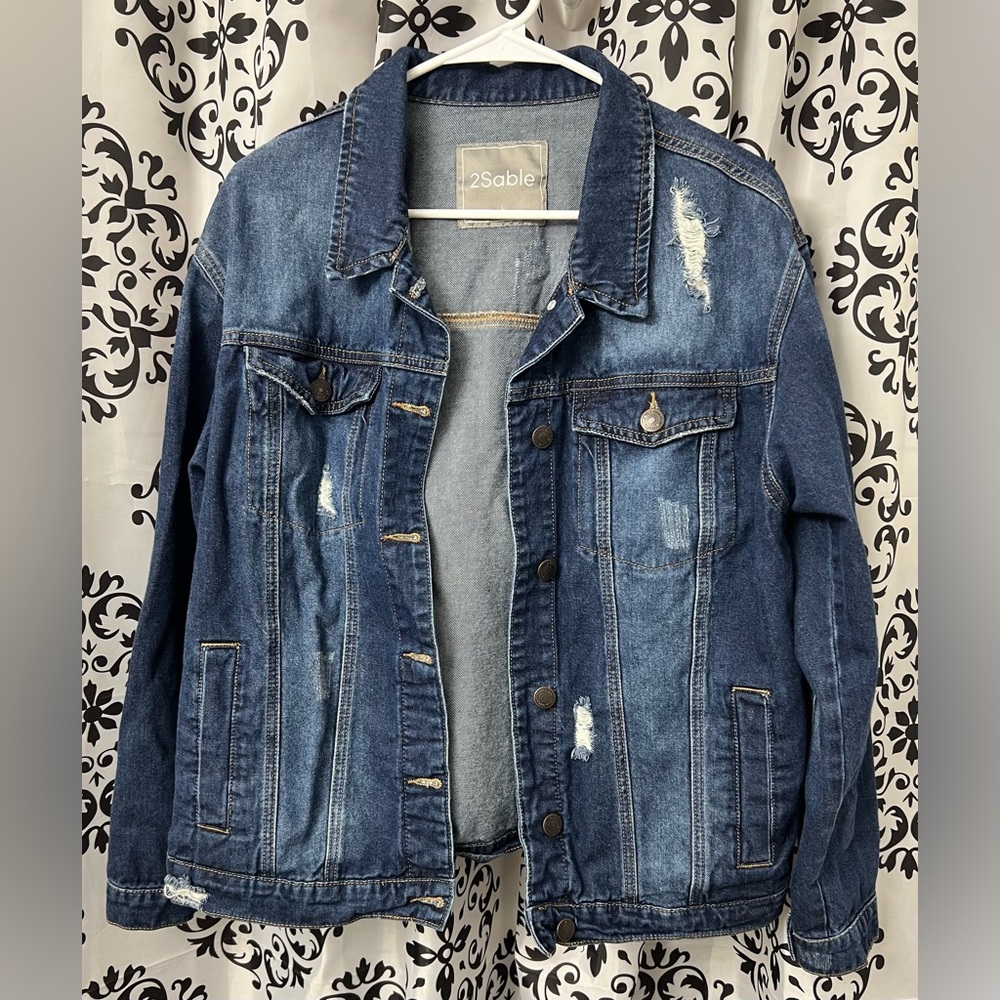 2Sable Distressed Denim Jacket